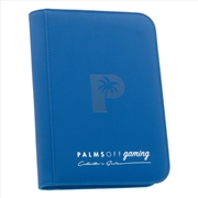 Buy Palms Off Gaming - Collector's Series 4 Pocket Zip Trading Card Binder - BLUE