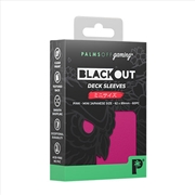 Buy Palms Off Gaming - BLACKout Deck Sleeves - Japanese - 60pc - PINK