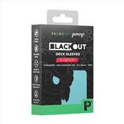 Buy Palms Off Gaming - BLACKout Deck Sleeves - Japanese - 60pc - TURQUOISE