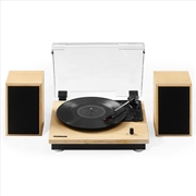 Buy Crosley Brio Record Player Shelf System With Speakers - Natural