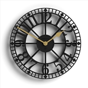 Buy Newgate Warehouse Wall Clock-Black