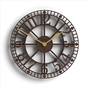 Buy Newgate Warehouse Wall Clock-Mocha Brown