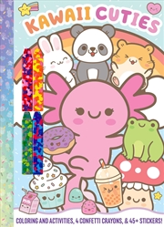Buy Kawaii Cuties: Coloring Book with Confetti Crayons and Stickers