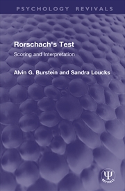 Buy Rorschach's Test