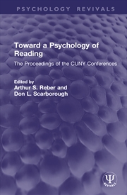 Buy Toward a Psychology of Reading