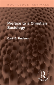 Buy Preface To A Christian Sociolo