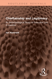 Buy Chieftainship and Legitimacy
