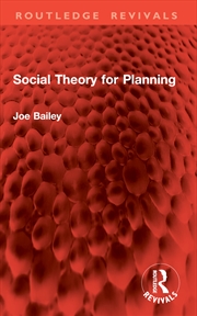 Buy Social Theory for Planning