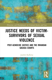 Buy Justice Needs of Victim-Survivors of Sexual Violence