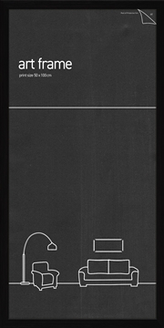 Buy Classic Frame - Black - Fits 50x100cm Print