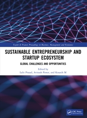 Buy Sustainable Entrepreneurship and Startup Ecosystem