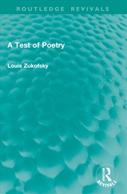 Buy A Test of Poetry