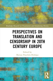 Buy Perspectives on Translation and Censorship in 20th Century Europe