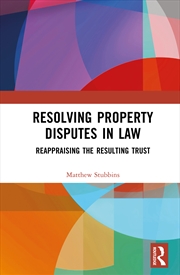 Buy Resolving Property Disputes in Law