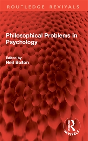 Buy Philosophical Problems in Psychology