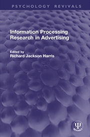 Buy Information Processing Research in Advertising