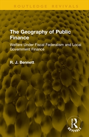 Buy The Geography of Public Finance