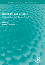 Buy Sensibility and Creation