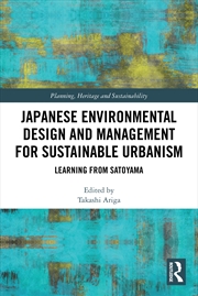 Buy Japanese Environmental Design and Management for Sustainable Urbanism