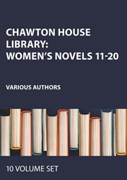 Buy Chawton House Library: Women's Novels 11-20