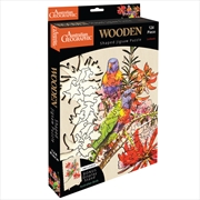 Buy Australian Geographic 124 Piece Wooden Jigsaw Puzzle Lorikeets