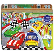 Buy Frame Tray Jigsaw Puzzle 3 Pack - Vehicles