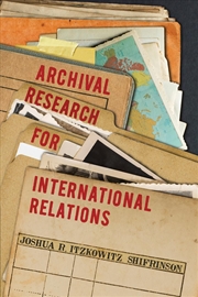 Buy Archival Research for International Relations