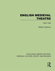 Buy English Medieval Theatre