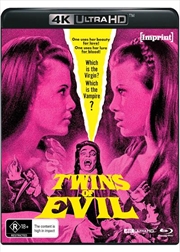 Buy Twins Of Evil | Blu-ray + UHD - Imprint Standard Edition