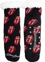 Buy Rolling Stones - Tongues - Fuzzy Women's Sherpa Non-Slip Grippers