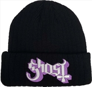 Buy Ghost - Embroidered Logo – Acrylic Knit Hat - Black
