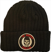 Buy Misfits - Fiend Club Embroidered Patch - Acrylic Knit Hat - Black