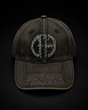 Buy Pantera - Acid Wash with Embroidered Stitch - 6 Panel Dad Hat - Black