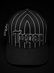 Buy Tupac - Embroidered Logo & Printed Bill - 5 Panel Trucker Hat - Black