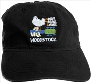 Buy Woodstock - Logo - Unstructured Hat - Black
