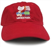 Buy Woodstock - Logo - Unstructured Hat - Red