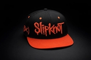Buy Slipknot - Embroidered Logo with Don't Judge Underbill - 6 Panel Flatbill Snapback Cap - Black/Red