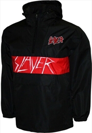 Buy Slayer - Pentacle - Water Resistant Pullover Anorak - Medium Black