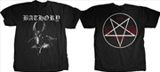 Buy Bathory - Goat Logo - T-Shirt - X-Large (Black)