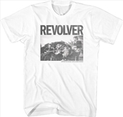 Buy Beatles - Revolver Band Photo T-Shirt - 2XL White
