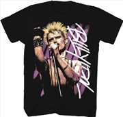 Buy Billy Idol - MORE MORE MORE T-Shirt - Large Black 