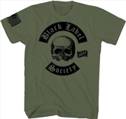 Buy Black Label Society - Flag T-Shirt - Medium Green 