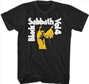 Buy Black Sabbath - Vol.4 Album Cover Black Short Sleeve T-shirt XL