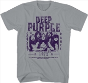 Buy Deep Purple - Concert Dance 1972 T-Shirt - 2XL Gray