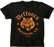 Buy Deftones - Tiger - T-Shirt - Large (Black)