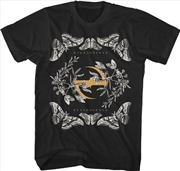 Buy Evanescence - Butterfly Logo T-Shirt - Medium Black