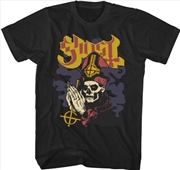 Buy Ghost - Papa Emeritus Prayer Hands T-Shirt - Large Black 