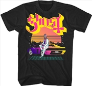 Buy Ghost - Papa Lambo Synthwave T-Shirt - XL Black 