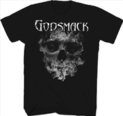 Buy Godsmack - Smoking Skull T-Shirt - Large Black 