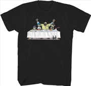 Buy Gorillaz - Dinner Table T-Shirt - XL Black